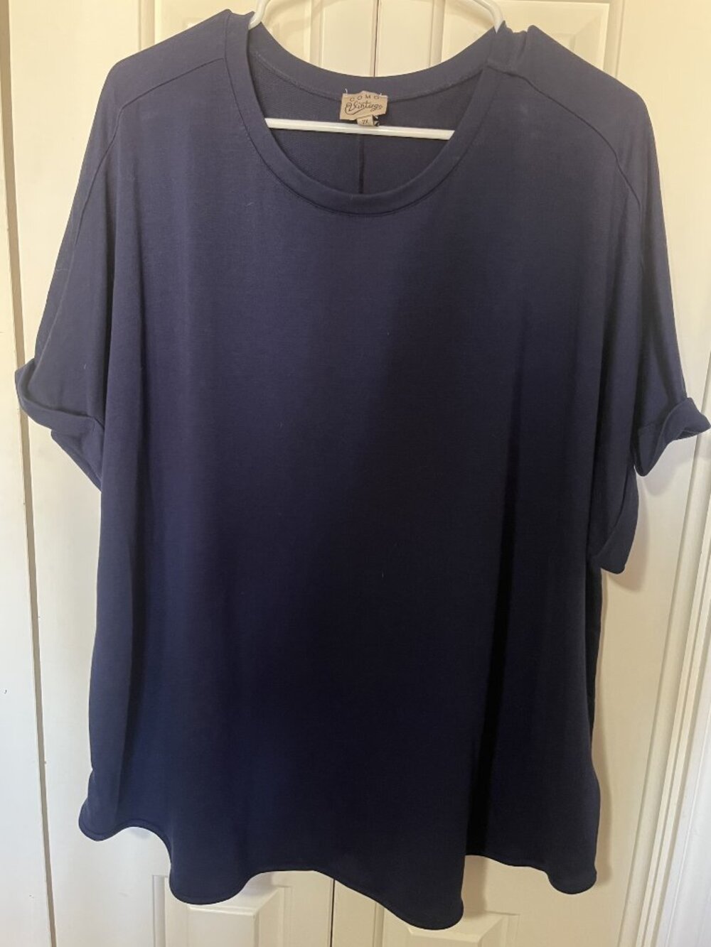 Como Vintage Navy Blue 2X Top